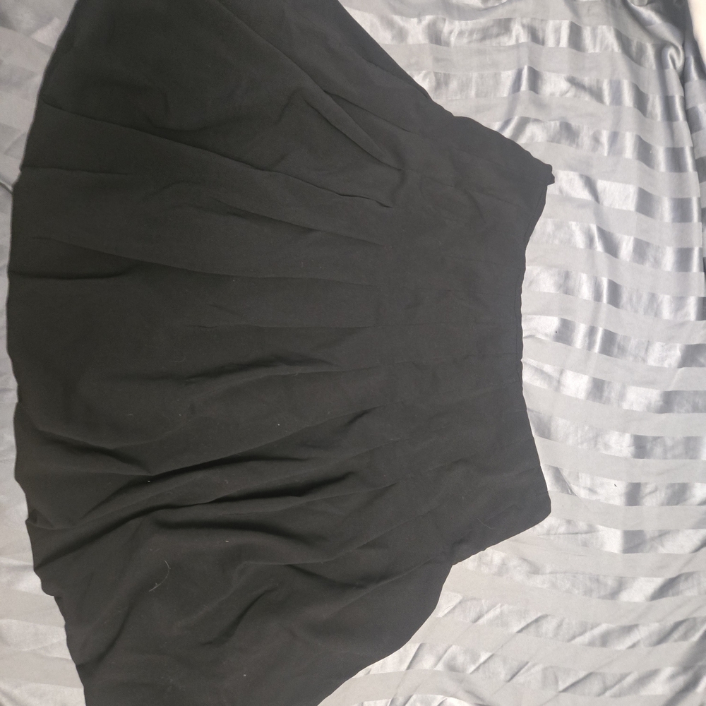 Nicole Black Pleated Flare Skirt